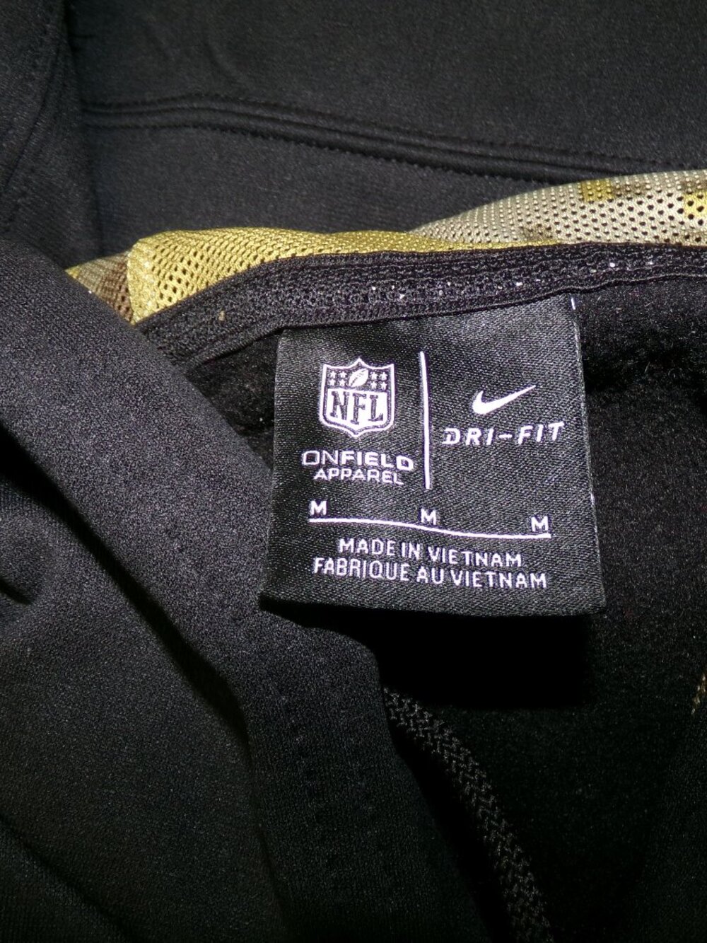 Nike Chicago Bears NFL Salute to Service On Field Dri Fit Black Hoodie Womens M - Picture 4 of 4